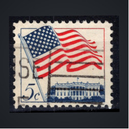 Sello Estados Unidos, Mi.838x (SG 1211), Usado #, 5 ¢