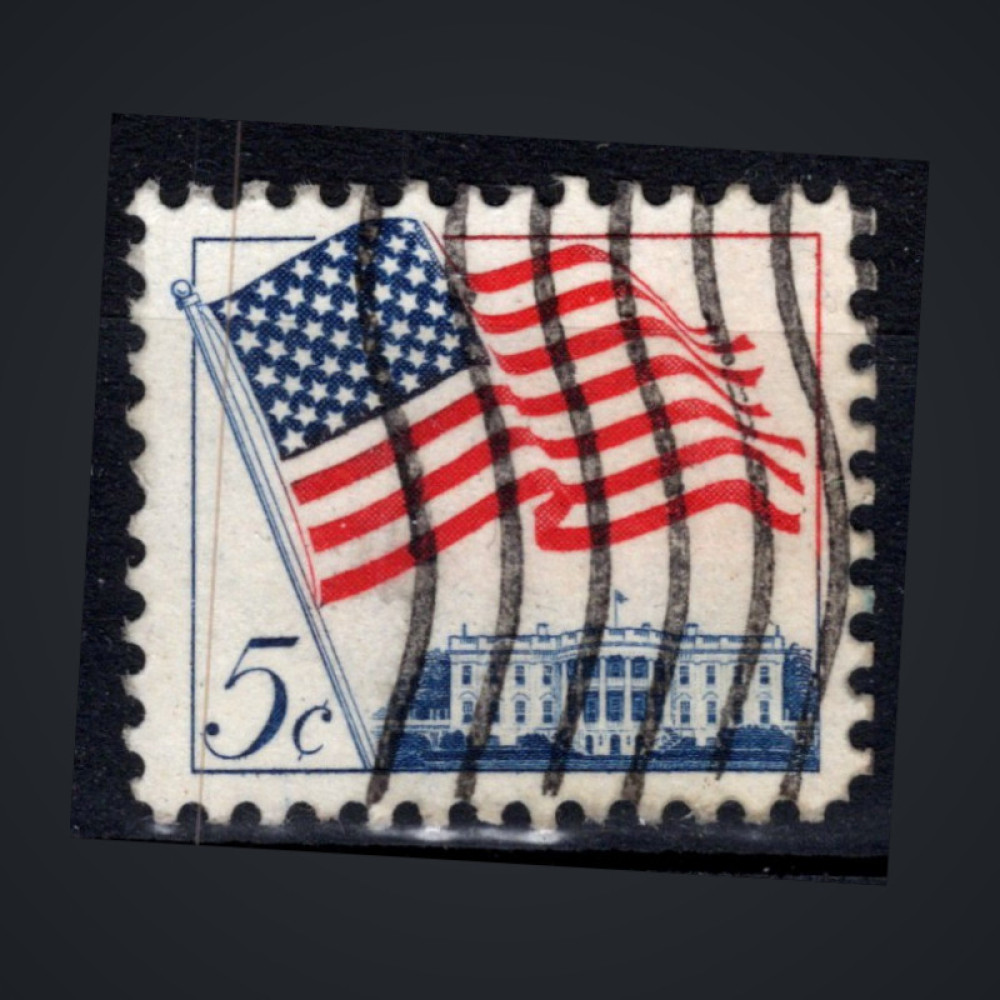 Sello Estados Unidos, Mi.838x (SG 1211), Usado #, 5 ¢