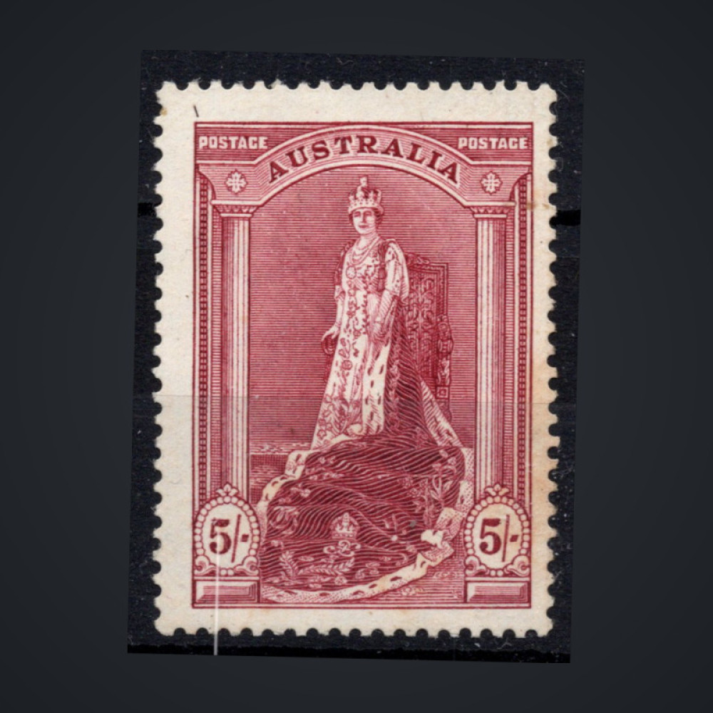 Sello Australia, Mi.150Dx (SG 176), MH, 5 s