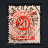 Sello Suecia, Mi.22Ba (SG 22a), Usado #, 20 Ö