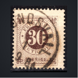 Sello Suecia, Mi.24B (SG 24a), Usado #, 30 Ö