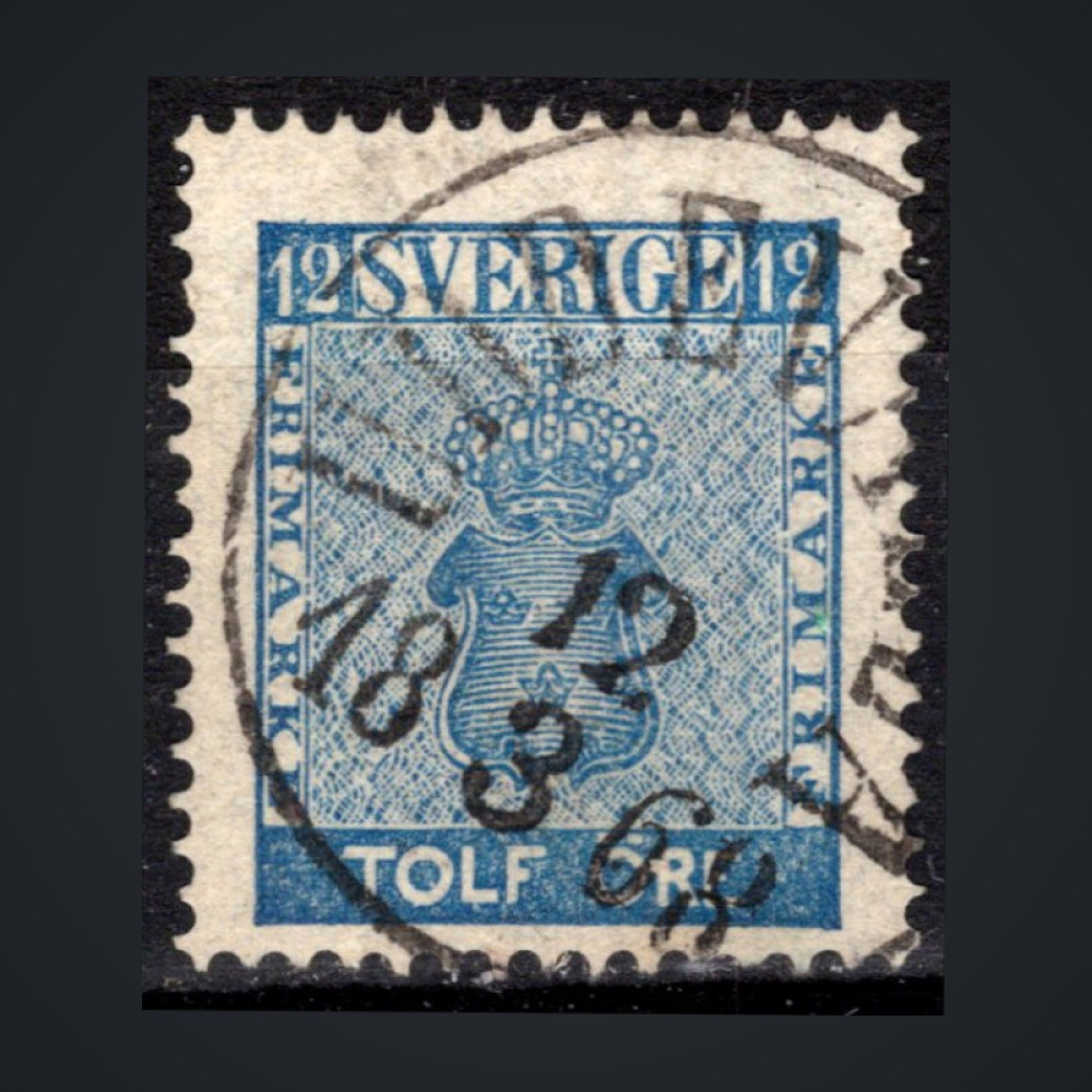 Známka Švédsko, Mi.9a (SG 8a)#, 12 Ö