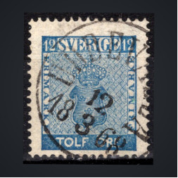 Sello Suecia, Mi.9a (SG 8a), Usado #, 12 Ö