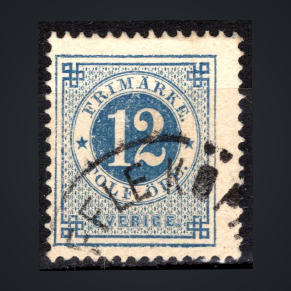 Sello Suecia, Mi.21B (SG 21a), Usado #, 12 Ö