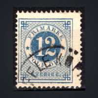 Sello Suecia, Mi.21B (SG 21a), Usado #, 12 Ö
