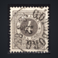 Sello Suecia, Mi.18B (SG 17a), Usado #, 4 Ö