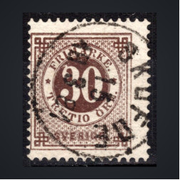 Sello Suecia, Mi.24B (SG 24a), Usado #, 30 Ö