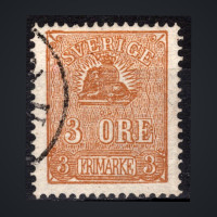 Sello Suecia, Mi.14II (SG 12b), Usado #, 3 Ö