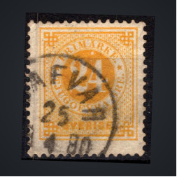 Sello Suecia, Mi.23B (SG 23a), Usado #, 24 Ö