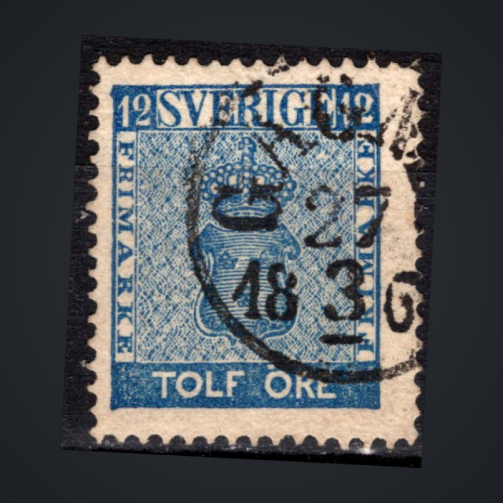 Známka Švédsko, Mi.9a (SG 8a)#, 12 Ö