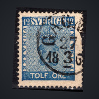 Sello Suecia, Mi.9a (SG 8a), Usado #, 12 Ö
