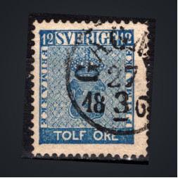 Sello Suecia, Mi.9a (SG 8a), Usado #, 12 Ö