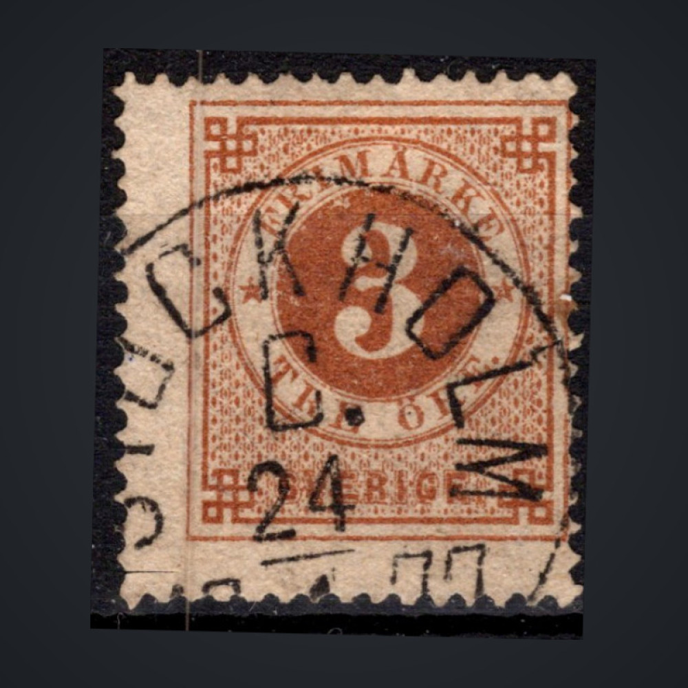 Stamp Sweden, Mi.17A (SG 16), Used #, 3 Ö