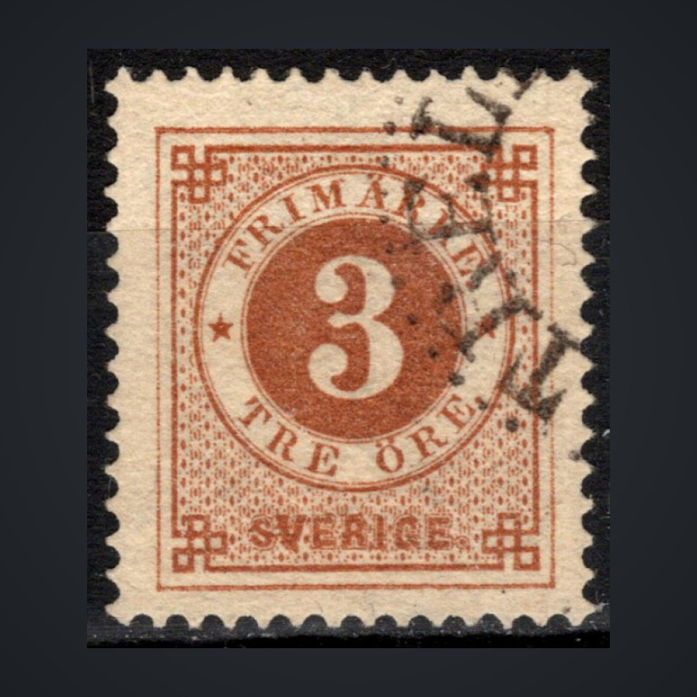 Briefmarke Schweden, Mi.30 (SG 30)#, 3 Ö