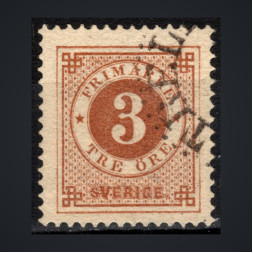 Sello Suecia, Mi.30 (SG 30), Usado #, 3 Ö