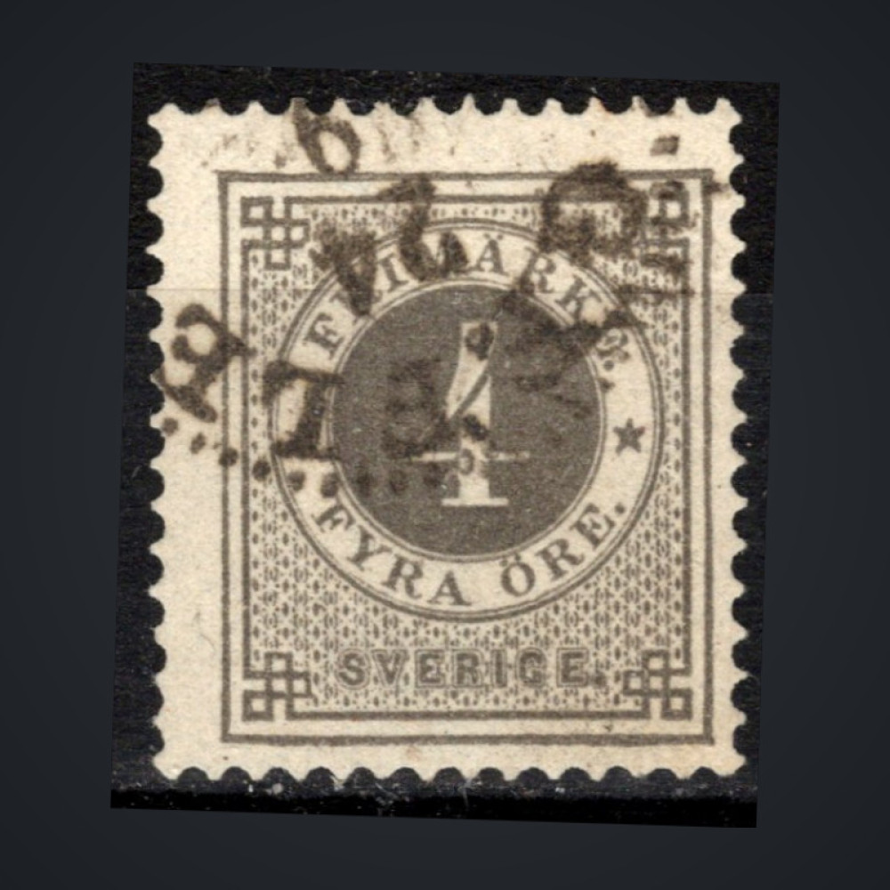Stamp Sweden, Mi.31 (SG 31), Used #, 4 Ö