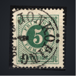 Sello Suecia, Mi.32 (SG 32), Usado #, 5 Ö