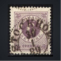Sello Suecia, Mi.33b (SG 33), Usado #, 6 Ö
