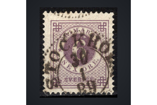 Známka Švédsko, Mi.33b (SG 33)#, 6 Ö