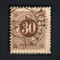 Stamp Sweden, Mi.35 (SG 36), Used #, 30 Ö
