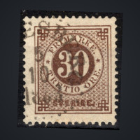 Stamp Sweden, Mi.35 (SG 36), Used #, 30 Ö