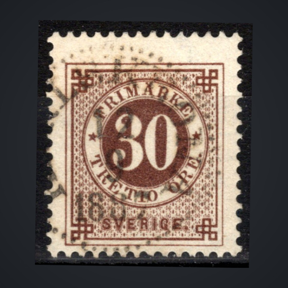Stamp Sweden, Mi.35 (SG 36), Used #, 30 Ö