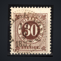 Stamp Sweden, Mi.35 (SG 36), Used #, 30 Ö