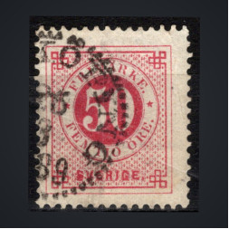 Sello Suecia, Mi.36 (SG 37), Usado #, 50 Ö