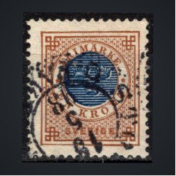 Sello Suecia, Mi.37 (SG 38), Usado #, 1 kr