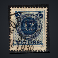 Stamp Sweden, Mi.39 (SG 39), Used #, 10 Ö