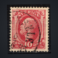Stamp Sweden, Mi.28 (SG 28), Used #, 10 Ö