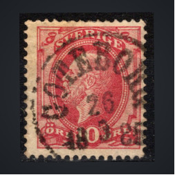 Sello Suecia, Mi.28 (SG 28), Usado #, 10 Ö