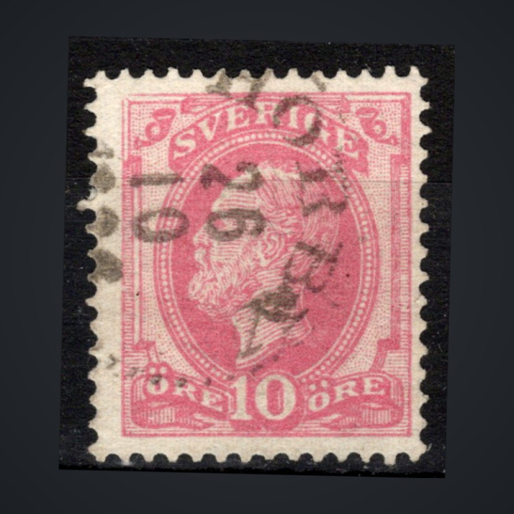 Stamp Sweden, Mi.38 (SG 34), Used #, 10 Ö