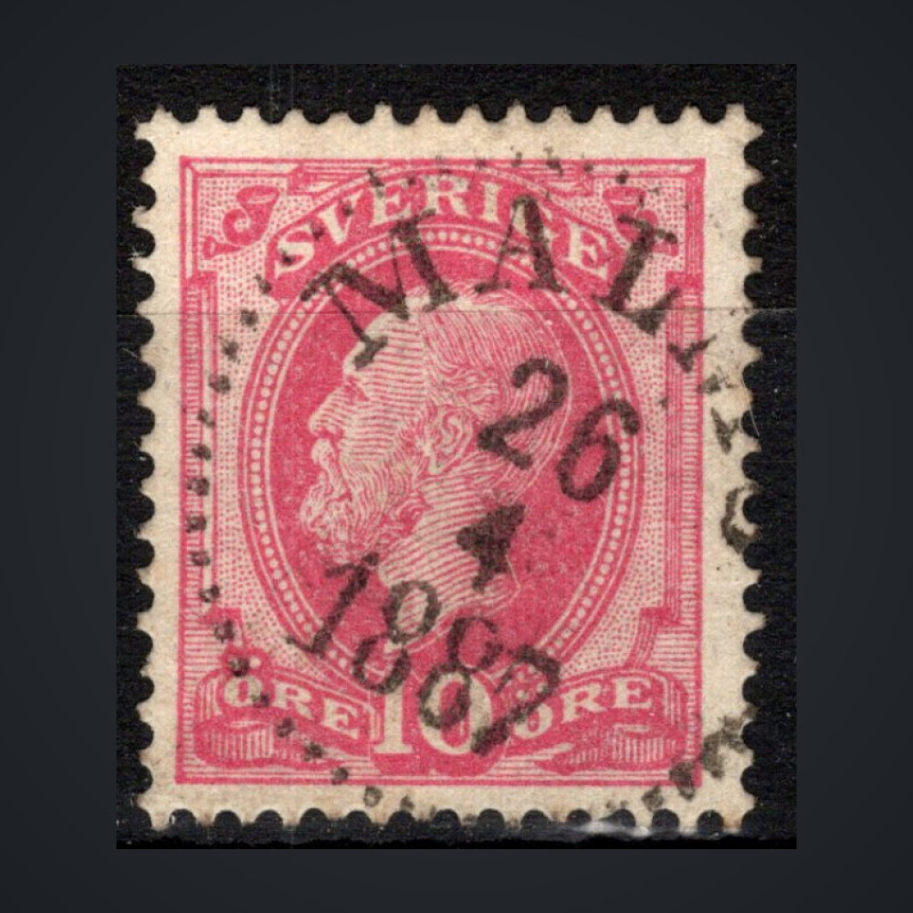 Stamp Sweden, Mi.38 (SG 34), Used #, 10 Ö