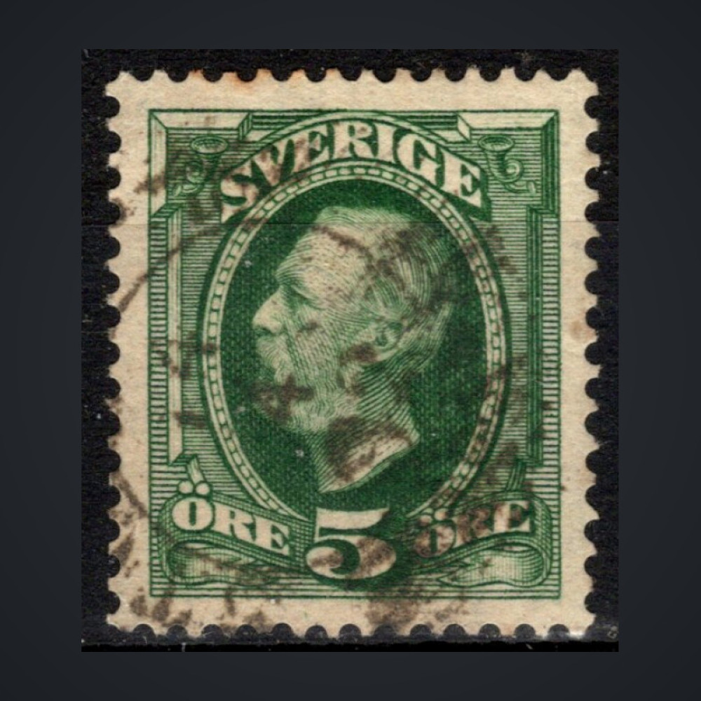 Stamp Sweden, Mi.41a (SG 45b), Used #, 5 Ö
