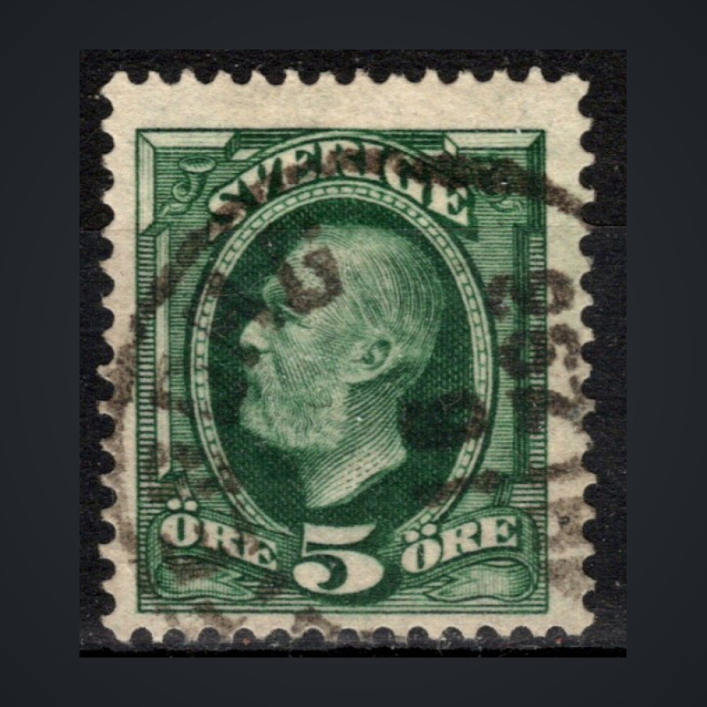 Stamp Sweden, Mi.41a (SG 45b), Used #, 5 Ö