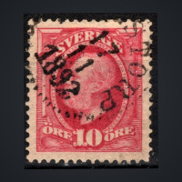 Briefmarke Schweden, Mi.43 (SG 47)#, 10 Ö