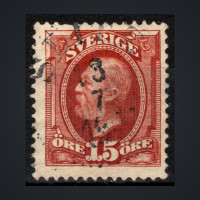 Briefmarke Schweden, Mi.44 (SG 48)#, 15 Ö