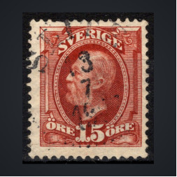 Sello Suecia, Mi.44 (SG 48), Usado #, 15 Ö
