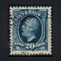 Briefmarke Schweden, Mi.45b#, 20 Ö
