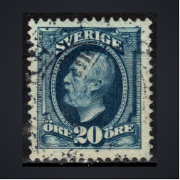 Sello Suecia, Mi.45b, Usado #, 20 Ö
