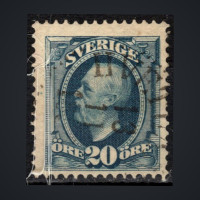 Briefmarke Schweden, Mi.45b#, 20 Ö