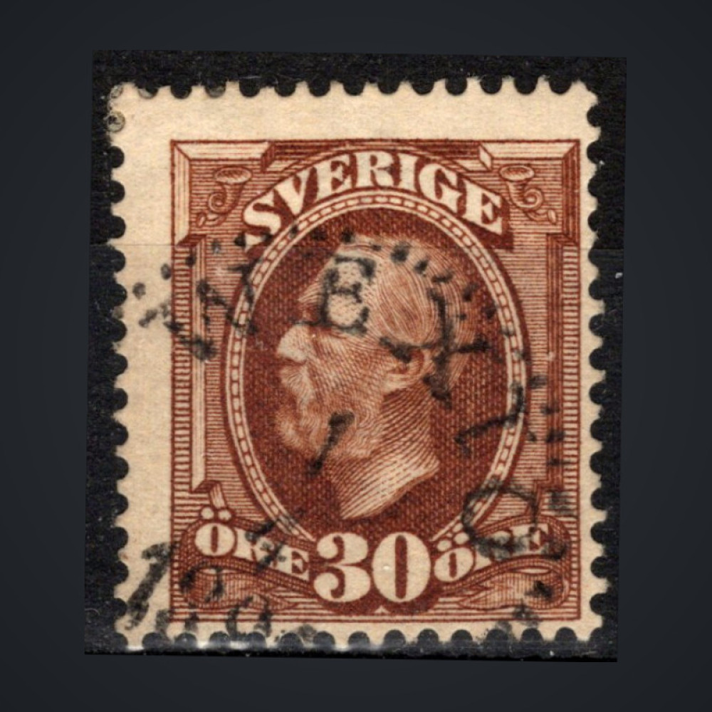 Stamp Sweden, Mi.47 (SG 51), Used #, 30 Ö