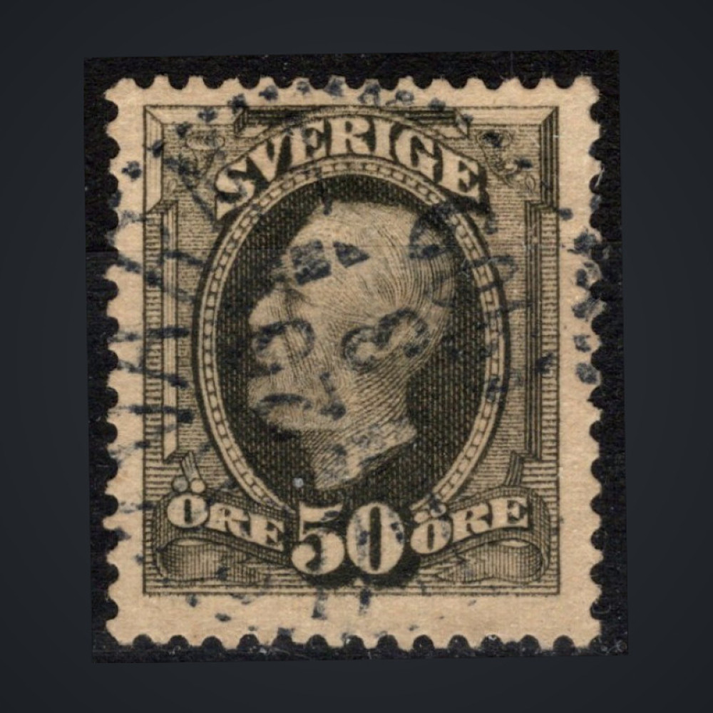 Stamp Sweden, Mi.48c (SG 53), Used #, 50 Ö