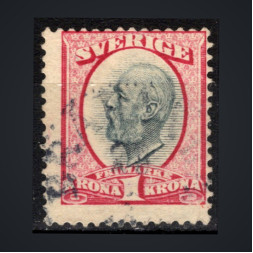 Briefmarke Schweden, Mi.49a (SG 54)#, 1 kr