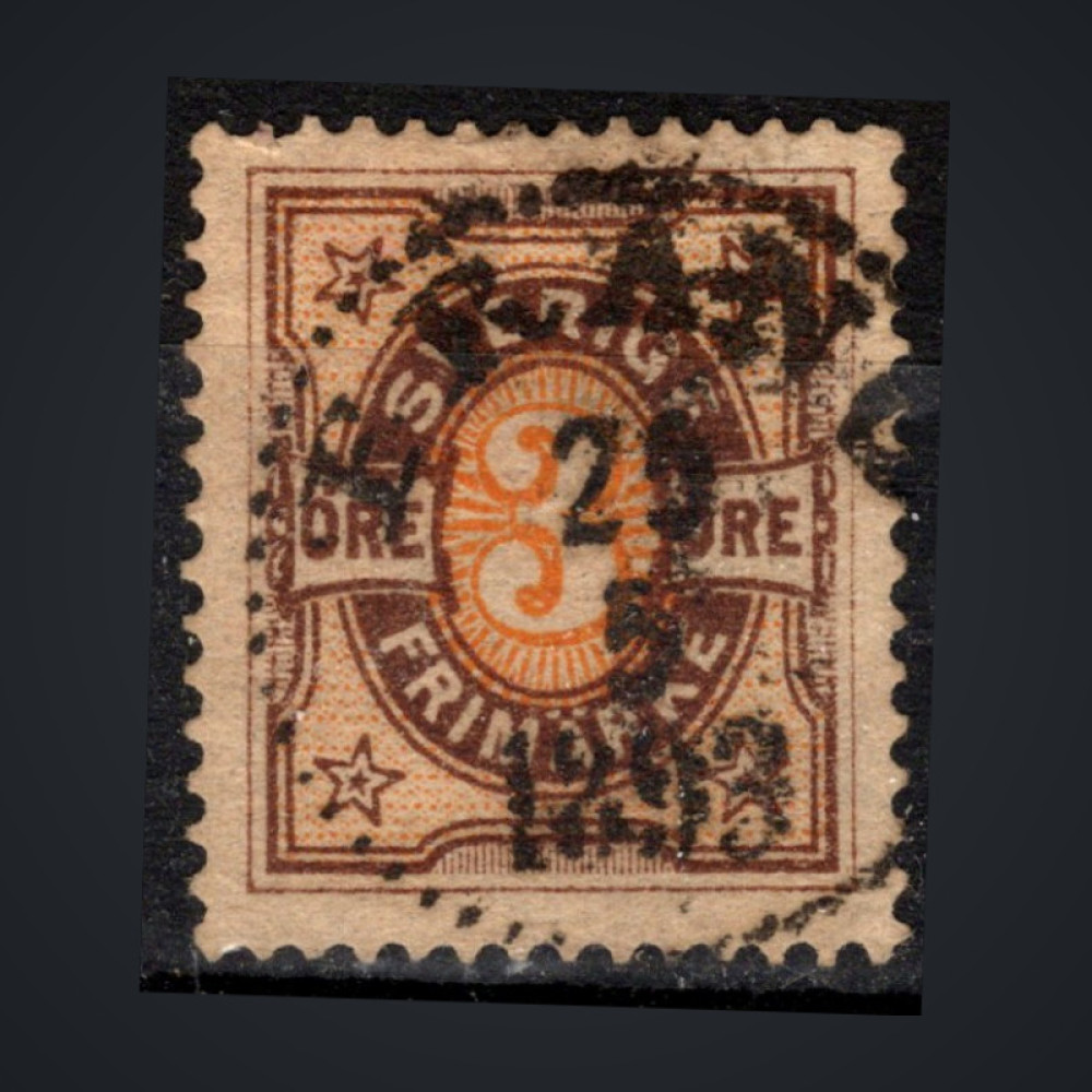 Stamp Sweden, Mi.52 (SG 43), Used #, 3 Ö