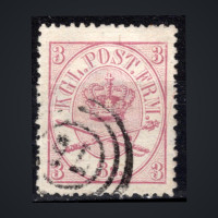 Stamp Denmark, Mi.12A (SG 25), Used #, 3 Danish