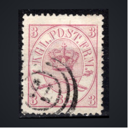 Sello Dinamarca, Mi.12A (SG 25), Usado #, 3 Danish