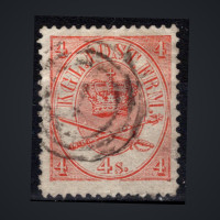 Stamp Denmark, Mi.13Aa (SG 28), Used #, 4 Danish