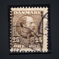 Stamp Denmark, Mi.50I (SG 106), Used #, 25 øre
